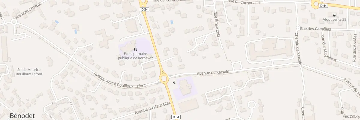 Plan du 20B Av de la Mer à Bénodet