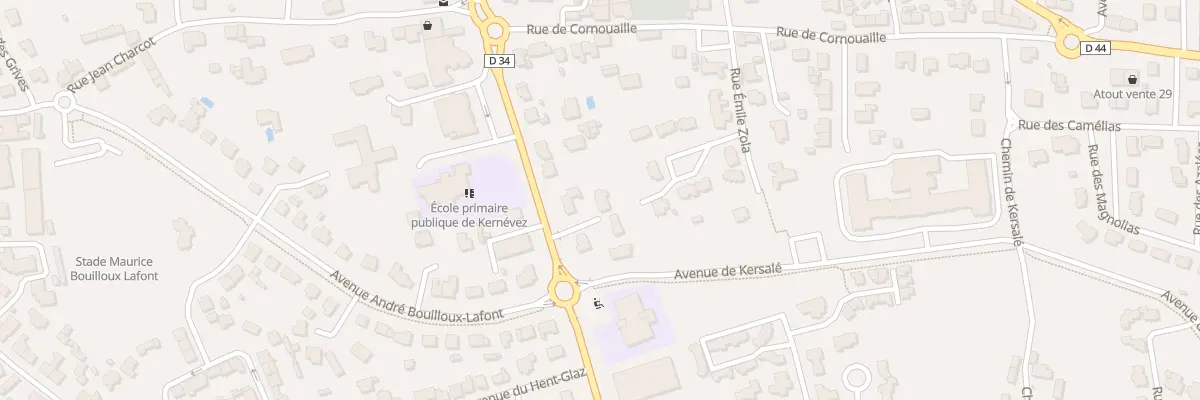 Plan du 22 Av de la Mer à Bénodet