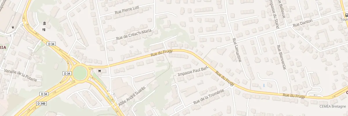Plan du 32 Rue du Frugy à Quimper