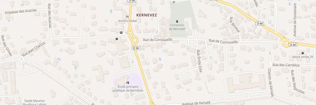 Plan du 6 Rue de Cornouaille à Bénodet