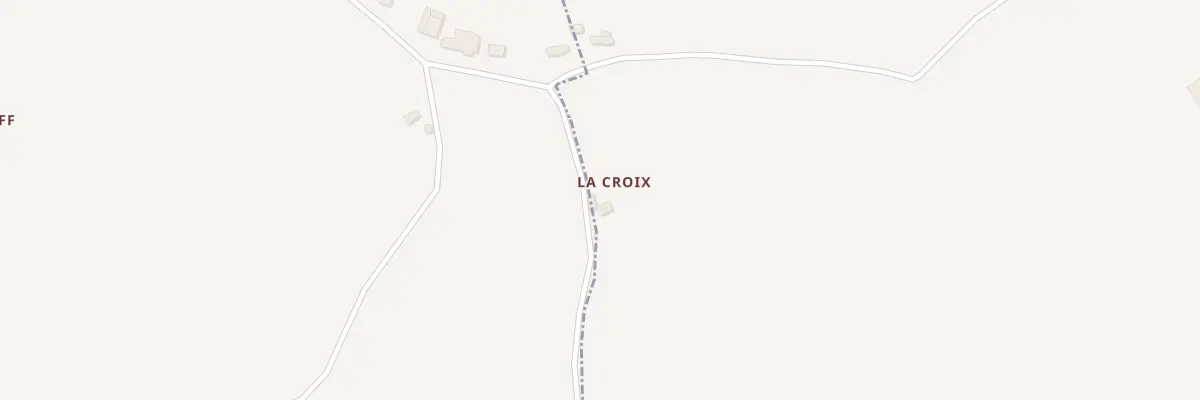 Plan du 1 La Croix à Tréflaouénan