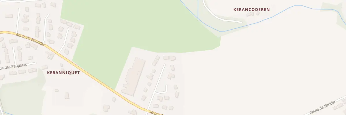 Plan du 107 Rte de Bénodet à Gouesnach