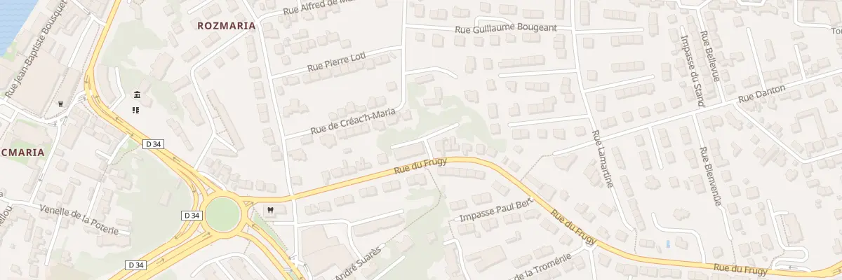 Plan du 31 Rue du Frugy à Quimper