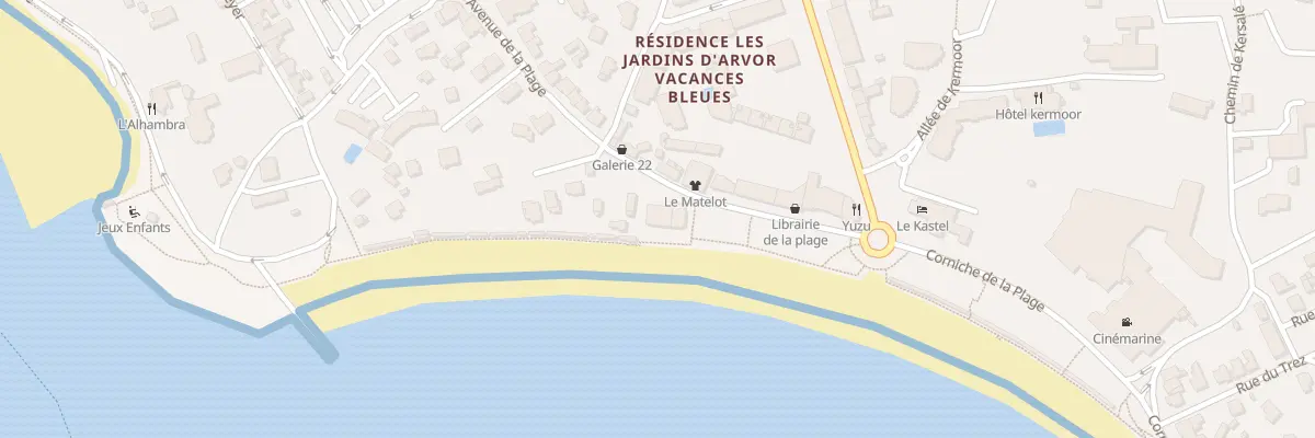 Plan du 3 Av de la Plage à Bénodet