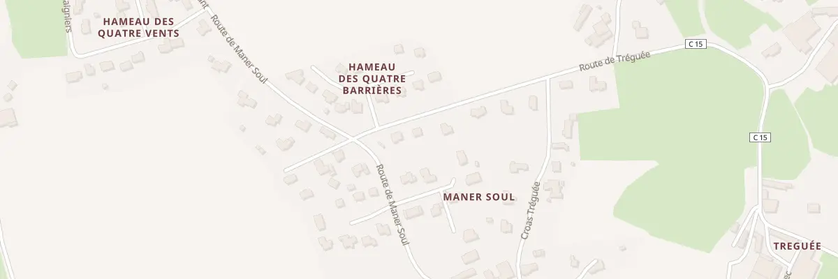 Plan du 274 Rte de Maner Soul à Bodilis