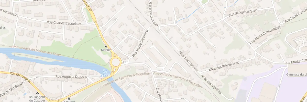 Plan du 2E All Samuel de Champlain à Quimper