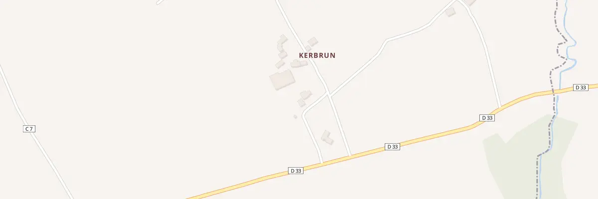 Plan du 2 Kerbrun au Tréhou