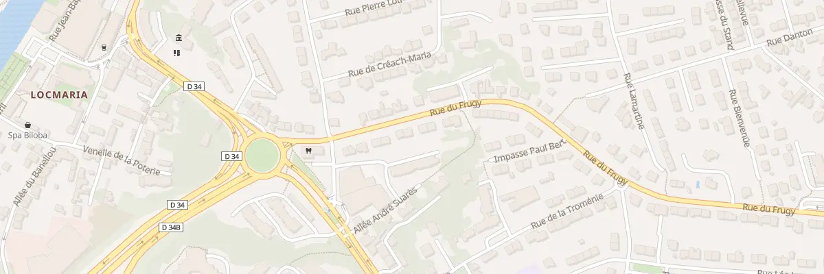 Plan du 16 Rue du Frugy à Quimper