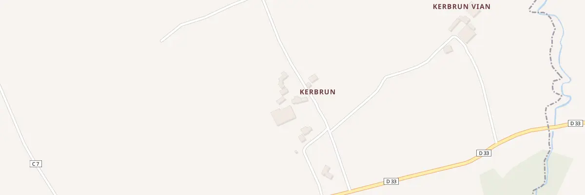 Plan du 141 Kerbrun au Tréhou