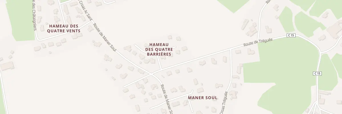 Plan du 5 Ham des 4 Barrières à Bodilis