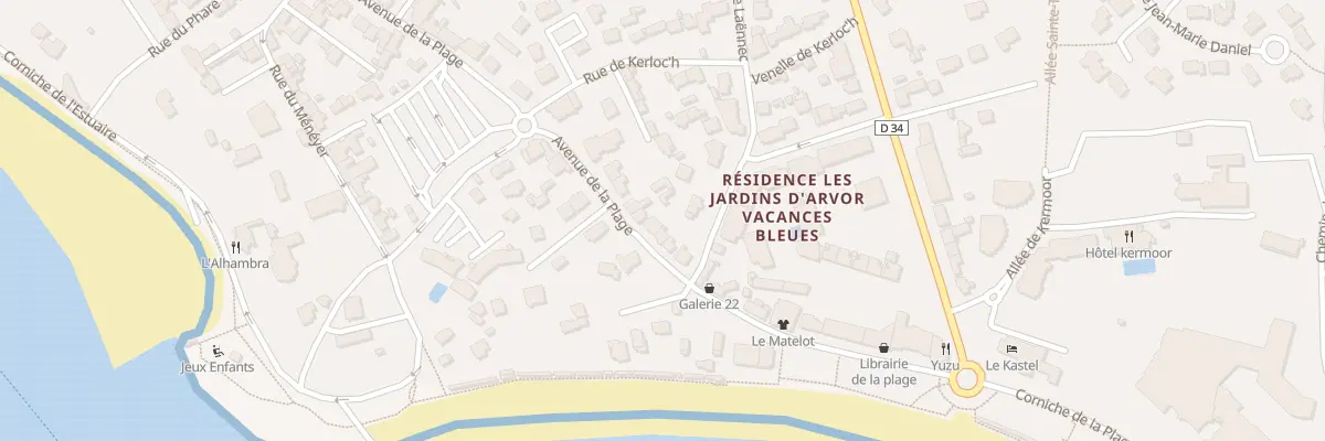 Plan du 32 Av de la Plage à Bénodet