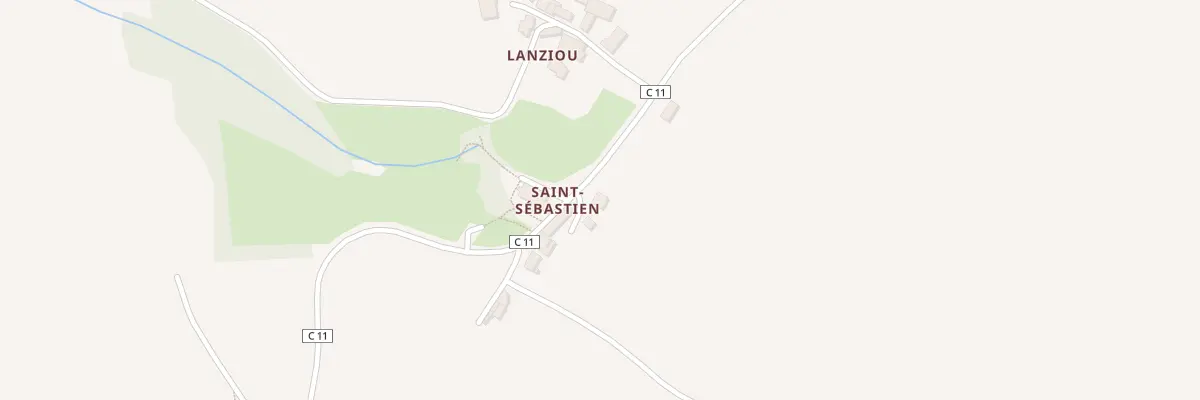 Plan du 204 Saint-Sébastien à Saint-Ségal