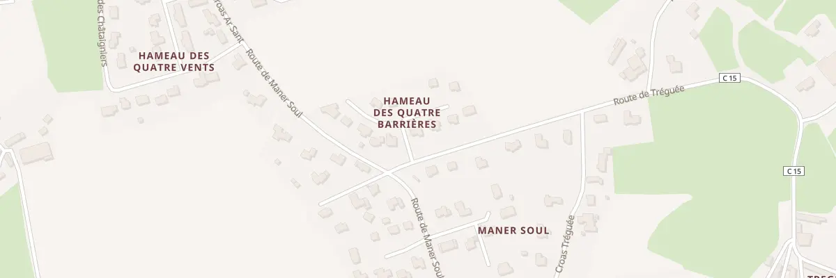 Plan du 7 Ham des 4 Barrières à Bodilis
