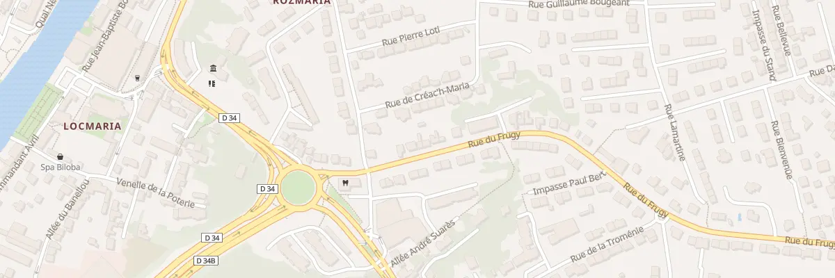 Plan du 19 Rue du Frugy à Quimper