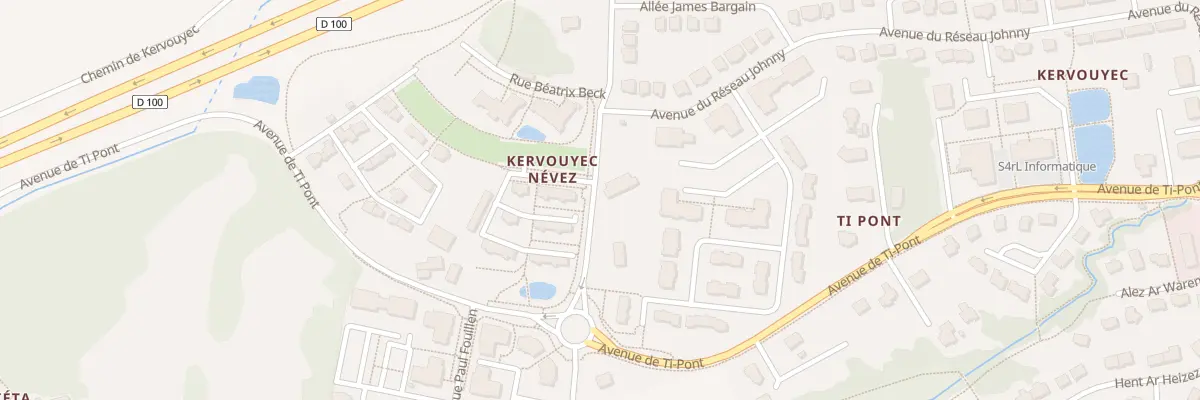 Plan du 13 Av Gwen-Ael Bollore à Quimper