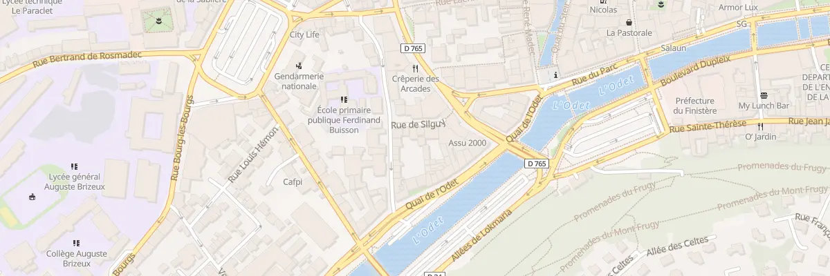 Plan du 3 Rue de Silguy à Quimper