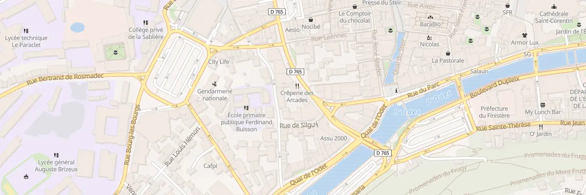 Plan du 15 Rue Vis à Quimper