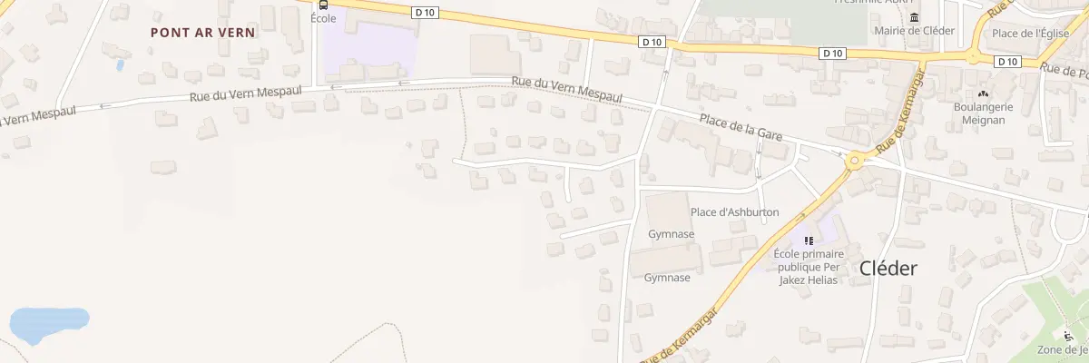Plan du 1 Rue Louis Mesguen à Cléder