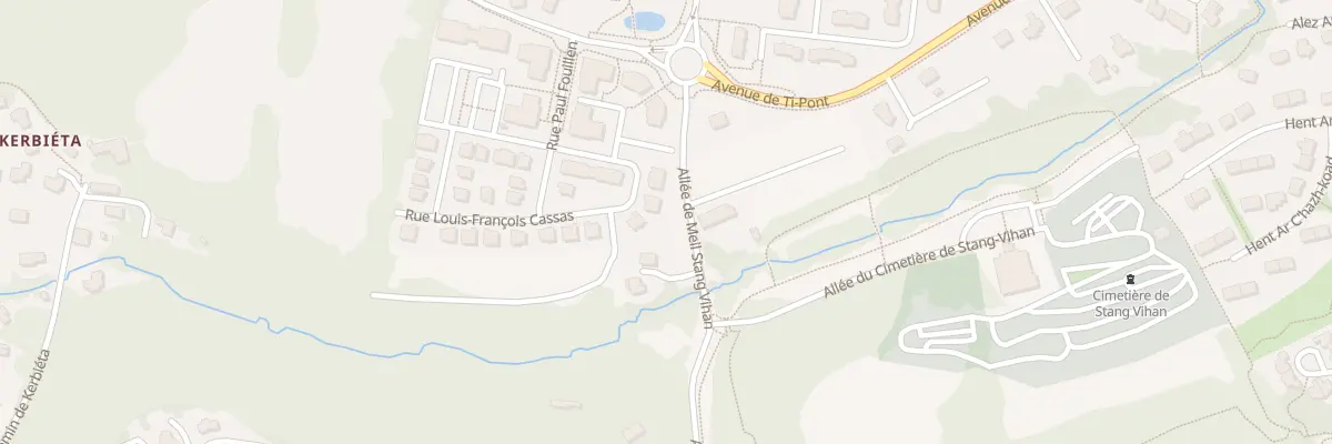 Plan du 10 Rue Louis Francois Cassas à Quimper