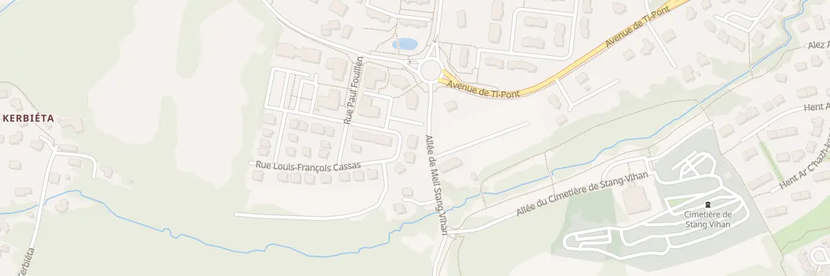 Plan du 6 Rue Louis Francois Cassas à Quimper