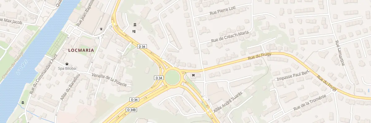 Plan du 1 Rue du Frugy à Quimper