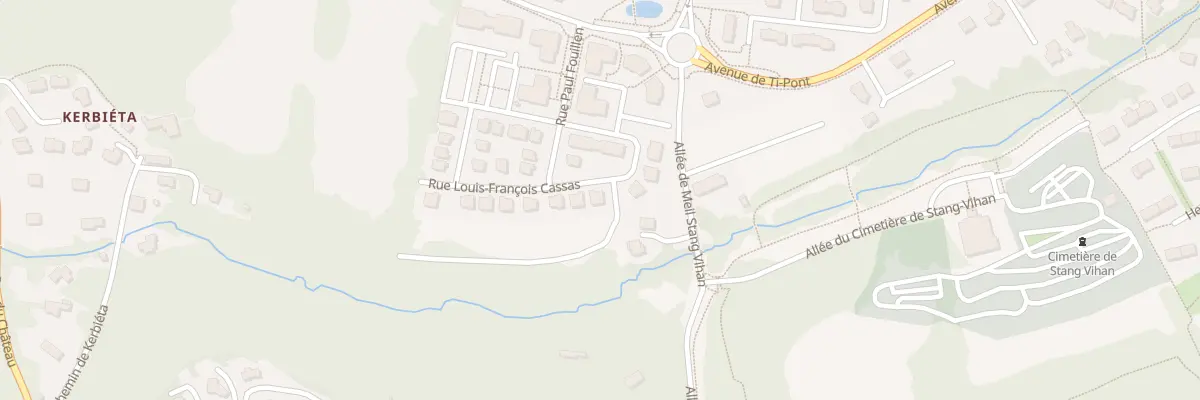 Plan du 14 Rue Louis Francois Cassas à Quimper