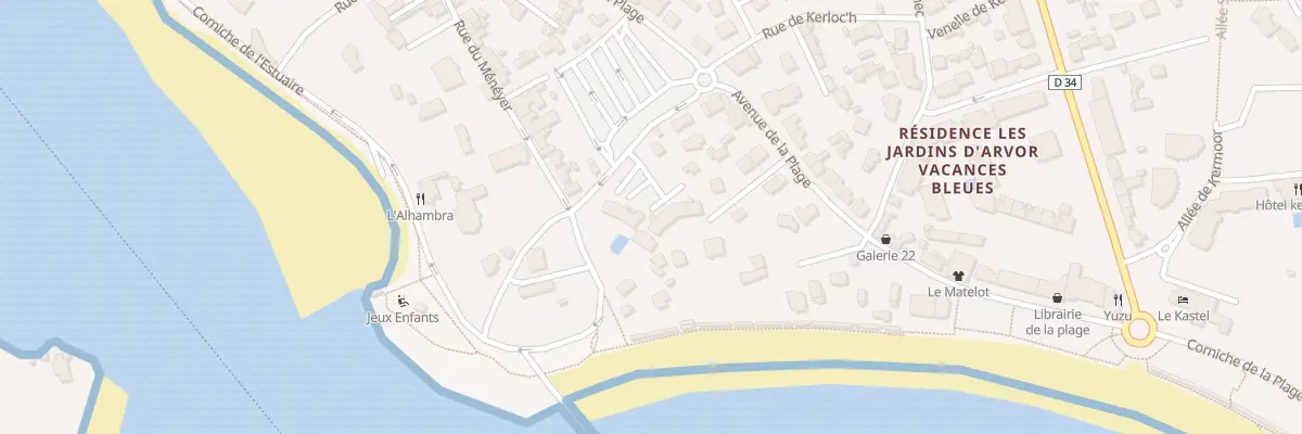 Plan du 9 Av du Fort à Bénodet