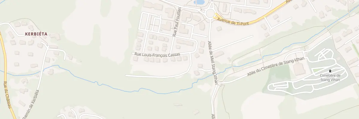 Plan du 16 Rue Louis Francois Cassas à Quimper