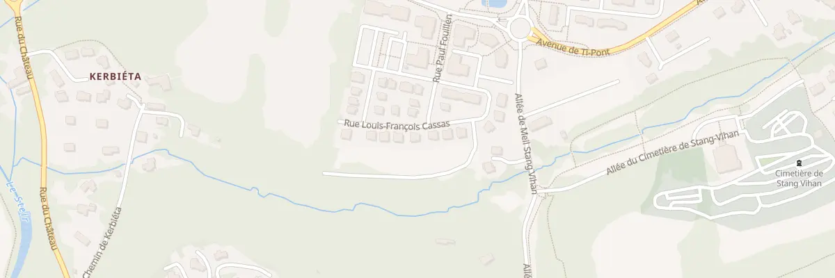 Plan du 20 Rue Louis Francois Cassas à Quimper
