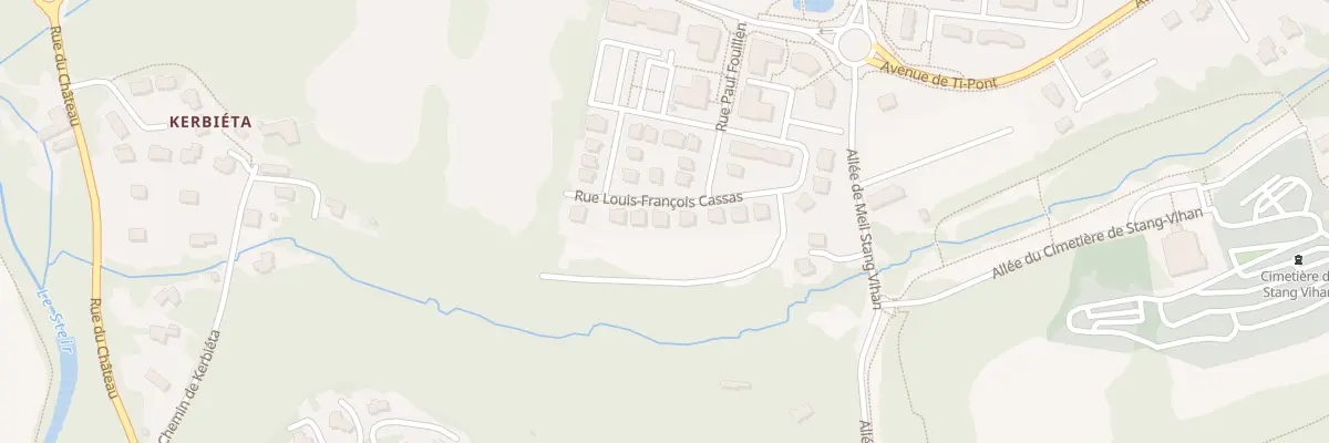 Plan du 22 Rue Louis Francois Cassas à Quimper