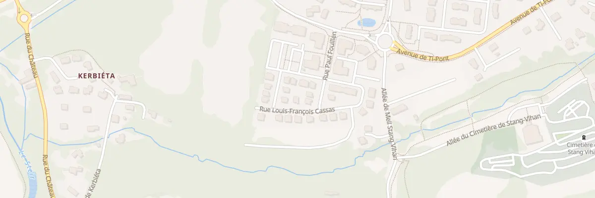 Plan du 17 Rue Louis Francois Cassas à Quimper