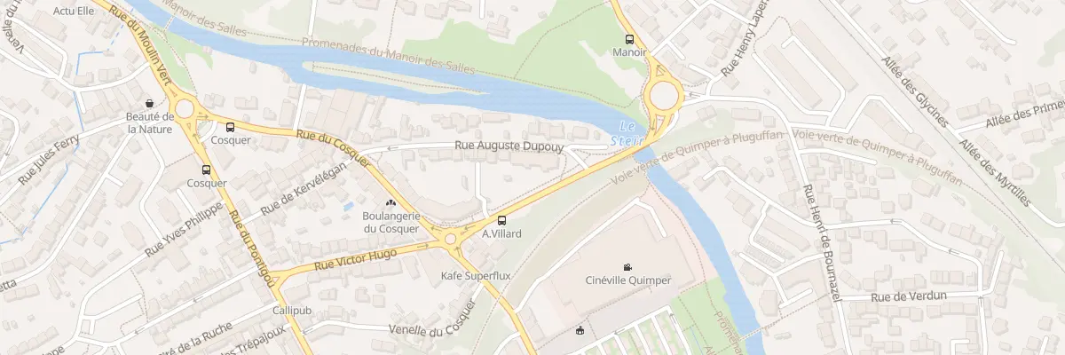 Plan du 17 Rue Auguste Dupouy à Quimper