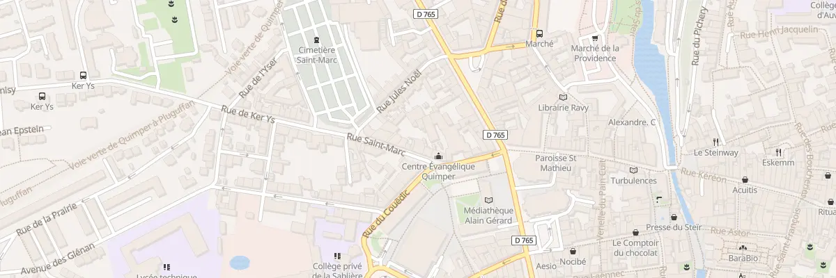 Plan du 14 Rue Saint Marc à Quimper