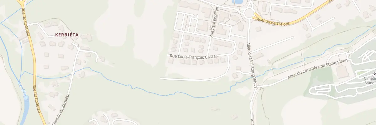 Plan du 24 Rue Louis Francois Cassas à Quimper