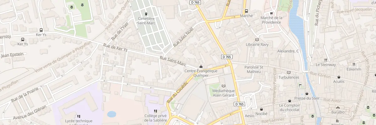 Plan du 18 Rue Saint Marc à Quimper