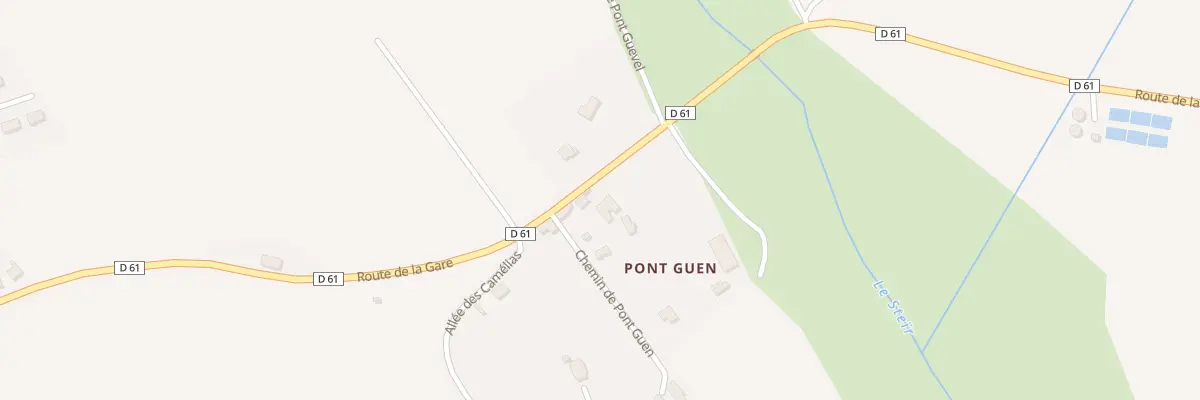 Plan du 234 Pont Guen à Quéménéven