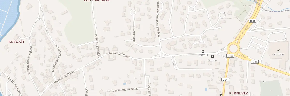 Plan du 4 Rue Surcouf à Bénodet