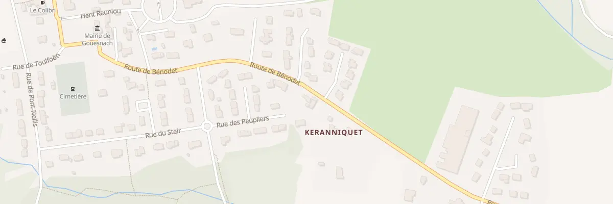 Plan du 24 Rte de Bénodet à Gouesnach