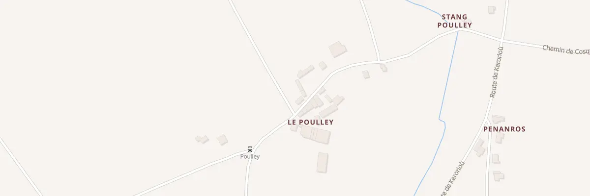 Plan du 4 Rte du Poulley à Plogonnec