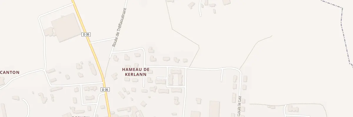Plan du 15 Ham de Kerlann à Plouzévédé