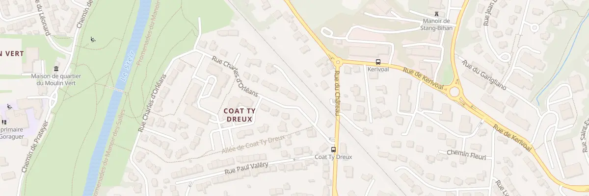 Plan du 5 Rue Charles d’Orleans à Quimper