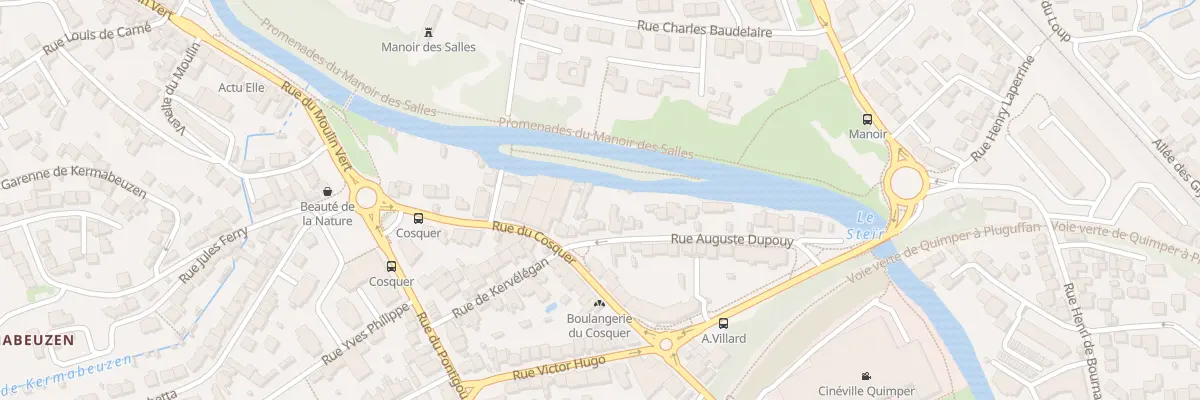 Plan du 4 Rue Auguste Dupouy à Quimper