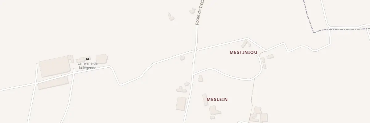 Plan du 247 Rte de Meslein à Plouzévédé