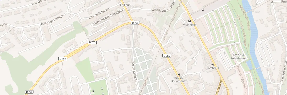 Plan du 7 Rue de Kerlerec à Quimper