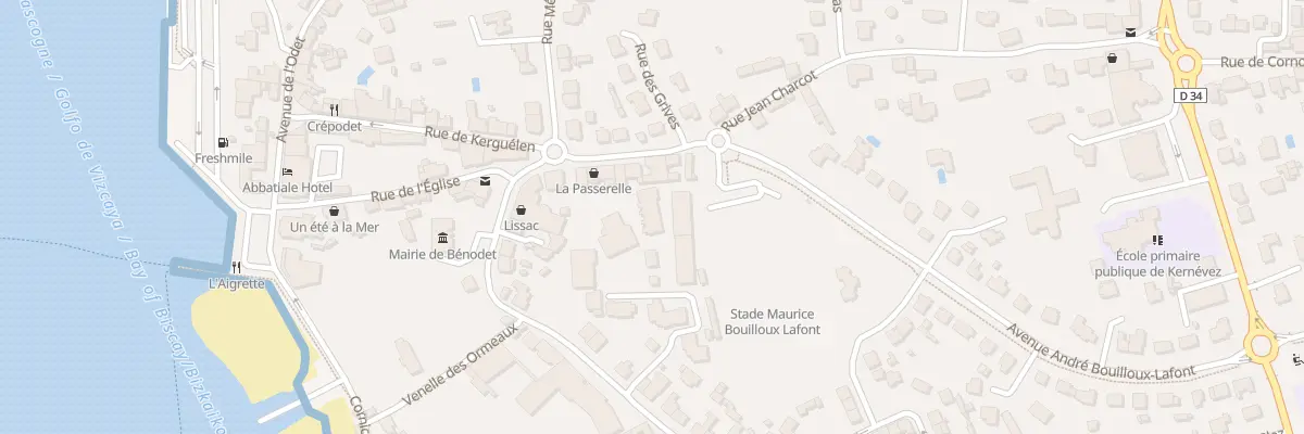 Plan du 6A Rue Jean Charcot à Bénodet