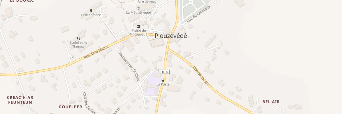 Plan du 5003 Rue de Bel Air à Plouzévédé