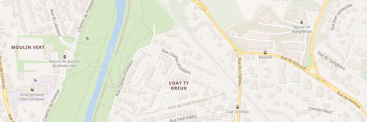 Plan du 13B Rue Charles d’Orleans à Quimper