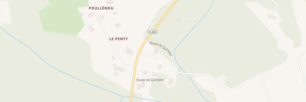 Plan du 60 Rte de Quimper à Gouesnach