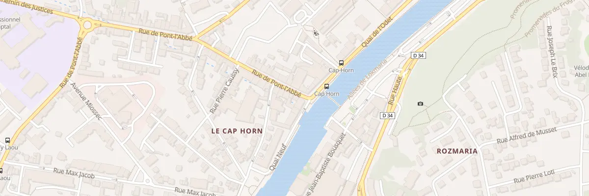 Plan du 8 Rue de Pont-L’Abbé à Quimper