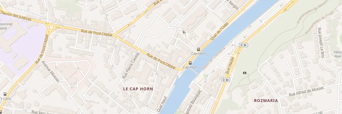 Plan du 3 Rue de Pont-L’Abbé à Quimper